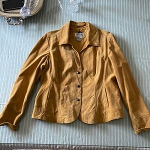 Golden Suede Tapered Woman’s Jacket Size L